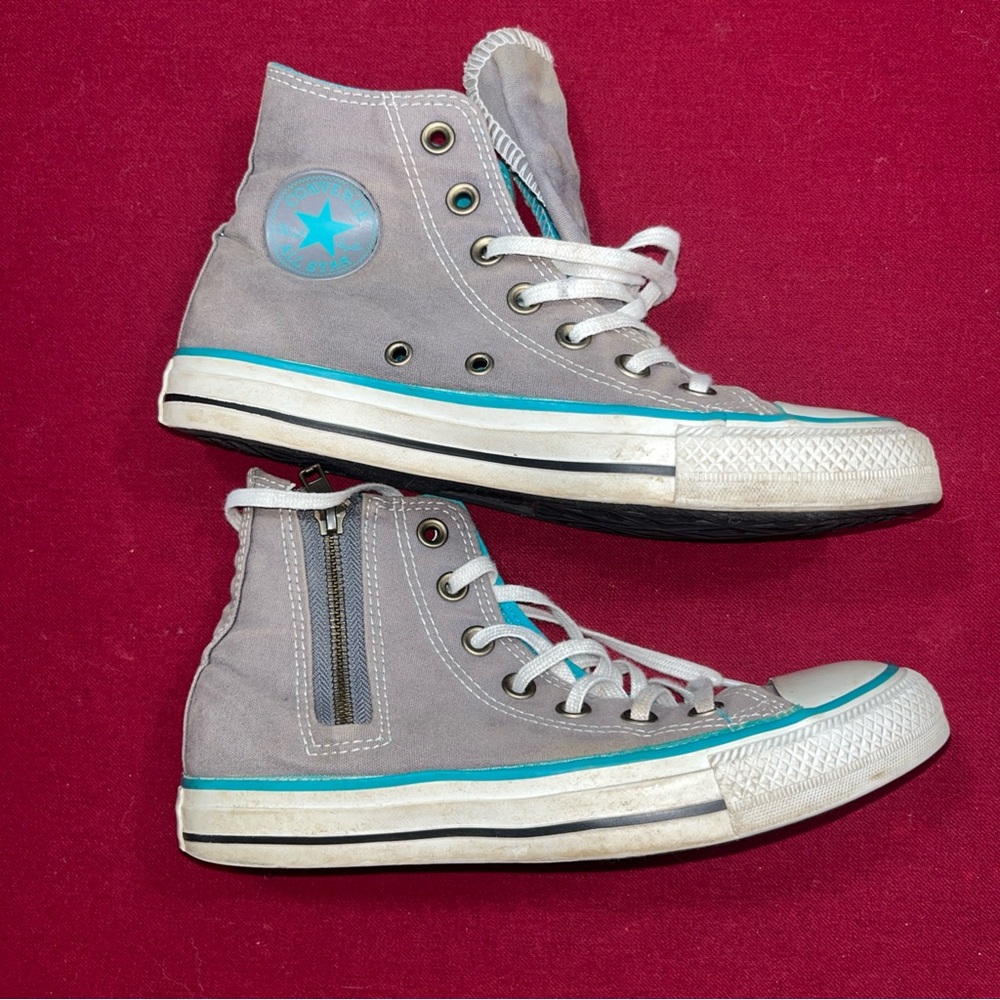 Chuck Taylor Converse All Star High Tops Limited Edition No Time To Lace Size 6 - Picture 14 of 14